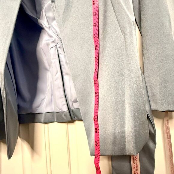 NWT choosy light blue, long-sleeved, belted blazer jacket. Size 12 - Picture 8 of 11